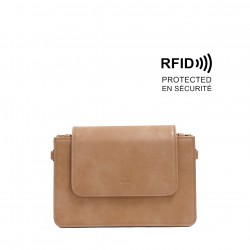 Monique Crossbody Wallet - Light Camel 